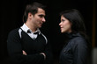 Photo: Beautiful young couple together in city Beautiful young couple together in city