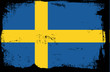 grunge flag - sweden