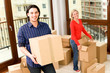 Couple Moving Into New Home