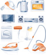 Vector household appliances icons