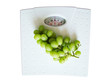 Grapes on weighing scales