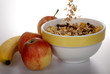 Müsli und Obst