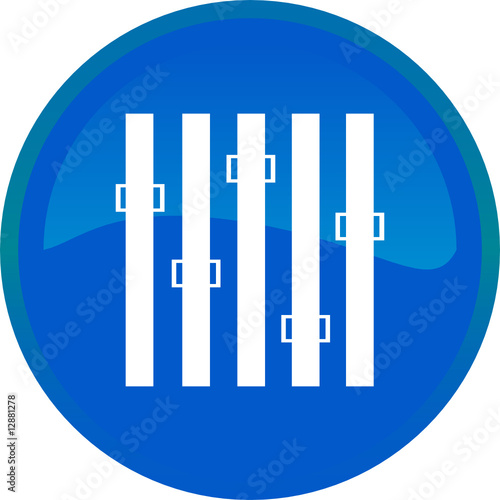 Vector: Web button - equalizer Web button - equalizer