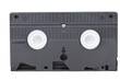 back view of vhs video tape