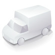 Camionnette blanche (reflet) Camionnette blanche (reflet)