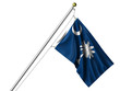 Isolated South Carolina Flag