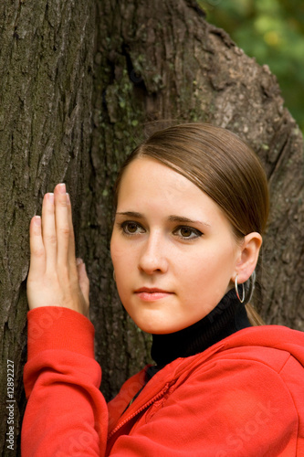 Girl Standing Sad