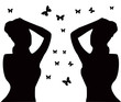ladies with butterfly