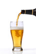 Beer being pour on a glass Beer being pour on a glass