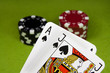 Poker Ace and Jack spade