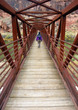 Hiking Across Bridge: Dominguez Canyon, CO