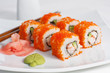 california roll, close-up