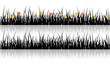 Vector grass silhouette Vector grass silhouette