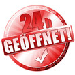 24 Stunden geöffnet Button 24 Stunden geöffnet Button