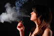 woman with cigar
