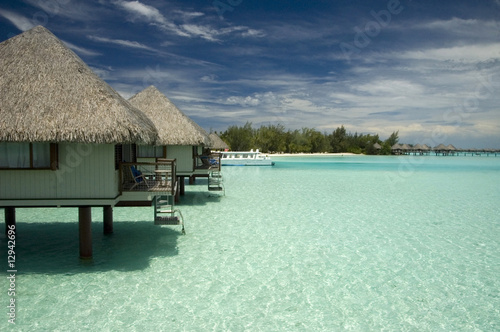 Photo: Lagoon with bungalows Lagoon with bungalows