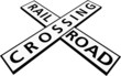 Railroad Sign Xing 3D Railroad Sign Xing 3D