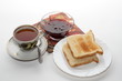 Classic english breakfast isolated on white background.