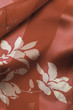 Red and White Flowered Scarf