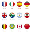 drapeaux monde rond