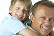 Photo: Father And Son Smiling Father And Son Smiling