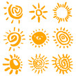 sun symbols vector