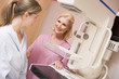 Nurse With Patient About To Have A Mammogram