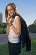Cute Lawyer Talking on the Phone in Sunny Outdoor Cute Lawyer Talking on the Phone in Sunny Outdoor