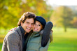 Foto: Happy couple standing together Happy couple standing together