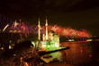 Photo : Fireworks Ortakoy Mosque and Bosphorus Bridge, Istanbul