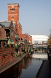 Canal, Brindley Place, Birmingham,City,GroÃŸbrittanien, GB