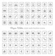 Web Button Icon Set - Paper White Web Button Icon Set - Paper White