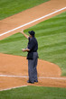 Baseball umpire at home plate