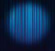 ice-blue curtain with spotlight