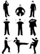 Men Activity silhouette
