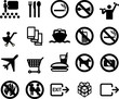 20 Piktogramme - Internet, Schilder, Reisen