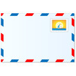 Vektor: Brief mit Briefmarke Brief mit Briefmarke