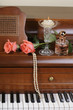 Roses on a piano