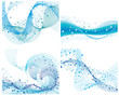 set of water backgrounds