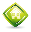 Green house icon