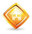 Orange home icon