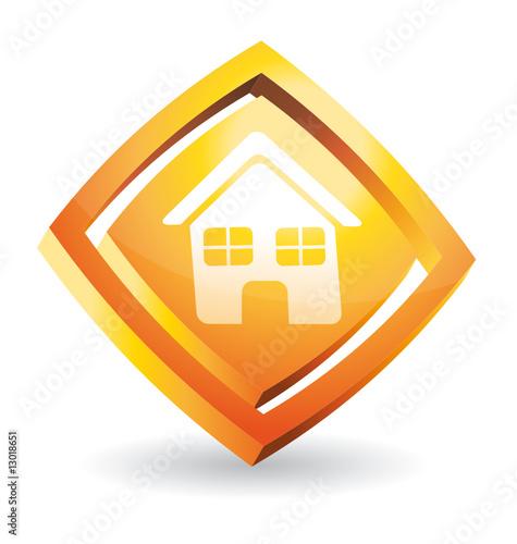 Orange home icon