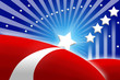 american flag stylized background