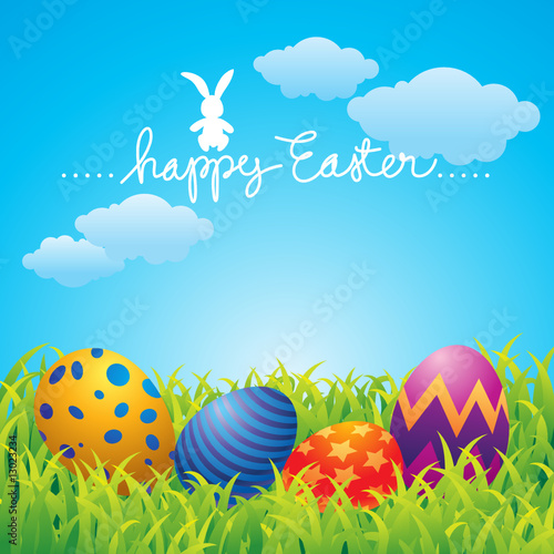 happy easter day greetings. Happy Easter greeting card