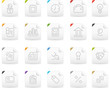 Squaro icon set: Business and Finance