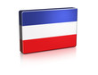 3D Serbia and Montenegro Flag