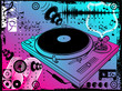 turntable print design artwork