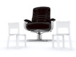 Armchair and chairs