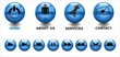 vector button in aqua style for web page