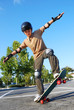 Boy Balancing on Skateboard Boy Balancing on Skateboard